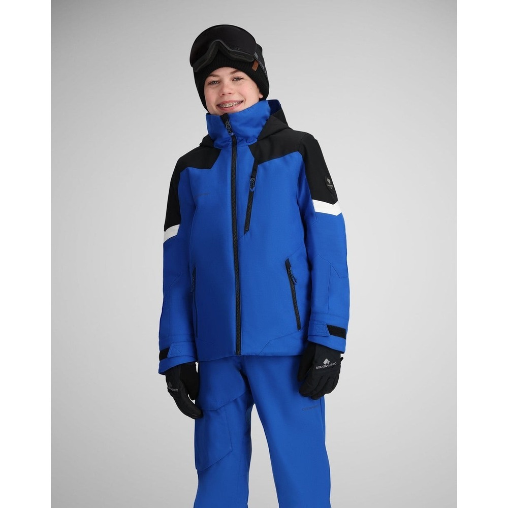 Obermeyer Teen Boys Insulated Fleet Jacket Summit Blue Size XS NWT $169